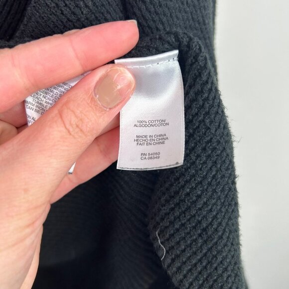 Jones New York Sport black open front waterfall cardigan size large - Picture 7 of 7